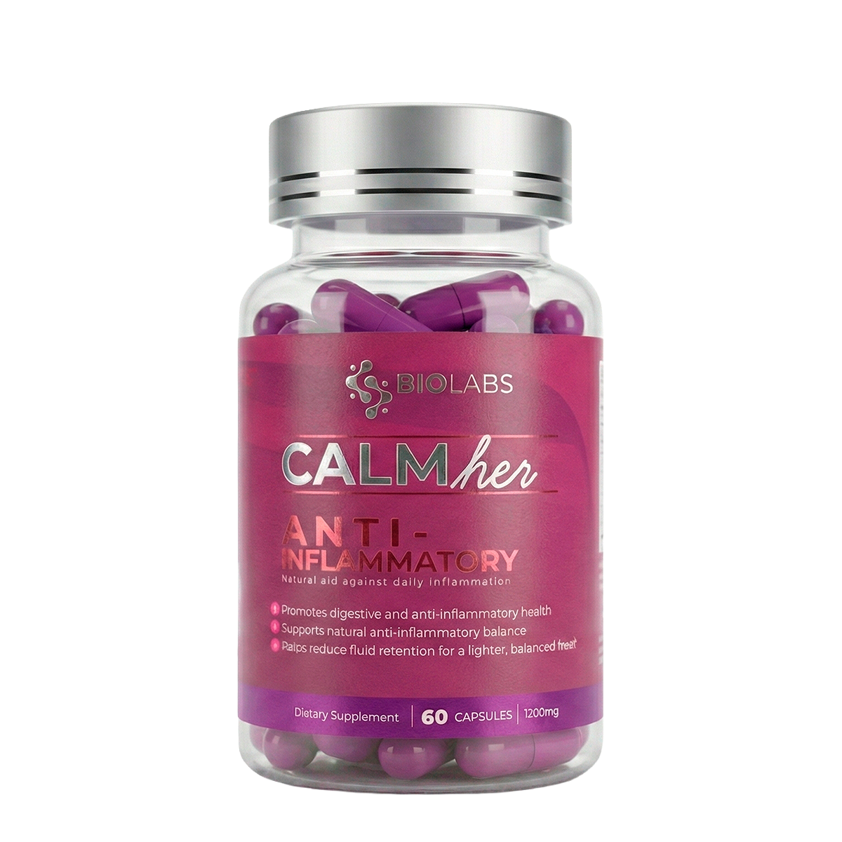 CALMher Anti-Inflammatory | Suplemento Natural para Control de la Inflamación y Bienestar Integral